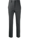 INCOTEX HIGH-RISE CROPPED TAILORED TROUSERS