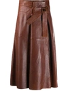 CHLOÉ BELTED A-LINE SKIRT