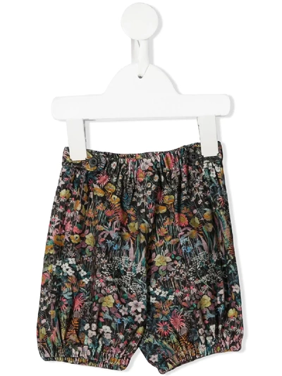 Bonpoint Floral Baby Trousers In Black