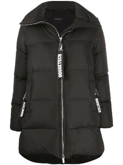 Goosetech Oversized Padded Coat In Black