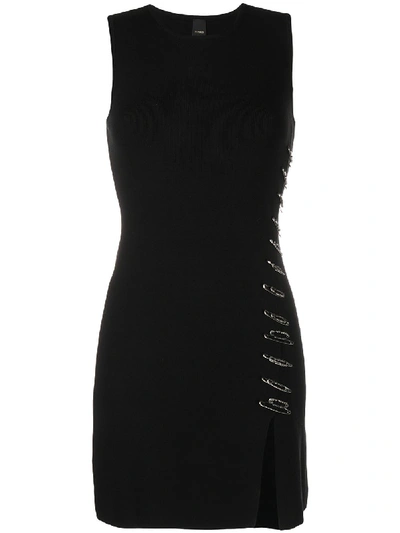 pinko cocktail dress Long slip dress with rhinestones