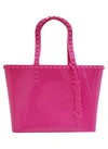 Carmen Sol Seba Stars Mid Tote In Fuchsia