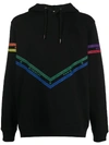 GIVENCHY CHAIN PRINT DETAIL HOODIE,15775947