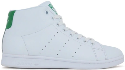 Pre-owned Adidas Originals Adidas Stan Smith Mid White Green In Running White/running White/green