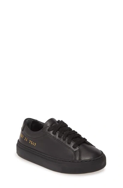 Common Projects Kids' Original Achilles Sneaker In Black