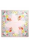 BURBERRY ARCHIVE FLORAL SILK SQUARE SCARF,8032176