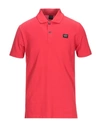 Paul & Shark Polo Shirts In Red