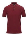 Brunello Cucinelli Polo Shirts In Red