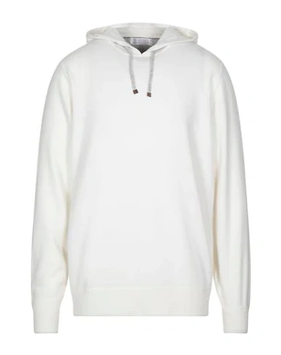 Brunello Cucinelli Cashmere Blend In White