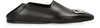 Balenciaga Bb-logo Collapsible-heel Leather Loafers In Navy Nickel