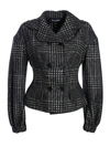 DOLCE & GABBANA TARTAN TWEED JACKET IN BROWN