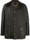 BARBOUR CONTRAST COLLAR BUTTONED JACKET