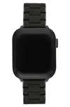 Michele 38/40mm Stainless Silicone-wrapped Bracelet Band For Apple Watch In Black