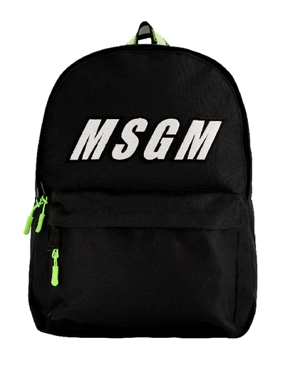 Msgm Kids Backpack For For Boys And For Girls In Black