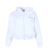 BALENCIAGA Cropped Zip Up Hoodie