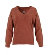 Co Oversized Cashmere Knit Crewneck Sweater In Orange