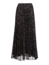 P.A.R.O.S.H PAISLEY PRINT PLEATED SKIRT IN BROWN