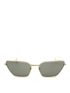 GUCCI METAL FRAME CAT EYE SUNGLASSES IN GOLD COLOR