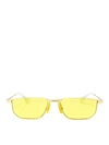 GUCCI GOLD-COLORED SUNGLASSES WITH YELLOW LENSES