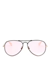 GUCCI BLACK AVIATOR SUNGLASSES WITH PINK LENSES