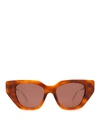 GUCCI BROWN HAVANA GLASSES WITH CRYSTALS ON THE TEMPLES