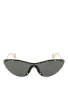 GUCCI GOLD-COLORED CAT-EYE SUNGLASSES WITH STARS