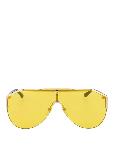 Gucci Yellow Mask Sunglasses