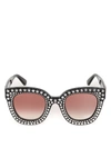 GUCCI BLACK SUNGLASSES WITH CRYSTAL STARS