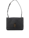 BURBERRY ALICE HAMMERED LEATHER BAG IN BLACK