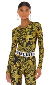 VERSACE JEANS COUTURE Print Bodysuit,VJEA-WS9