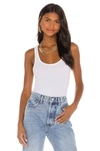 Atm Anthony Thomas Melillo Ribbed Stretch-micro Modal Tank In White