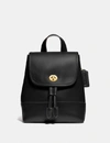 Coach Turnlock Backpack In Brass/black