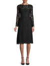 VALENTINO FLORAL LACE DRESS,0400010670452