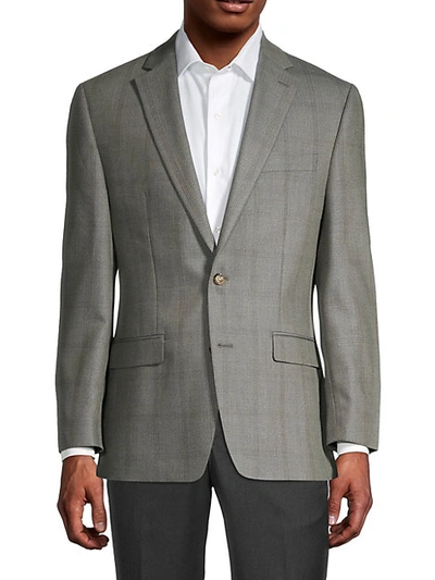 Lauren Ralph Lauren Silk & Wool Check Sportcoat In Olive