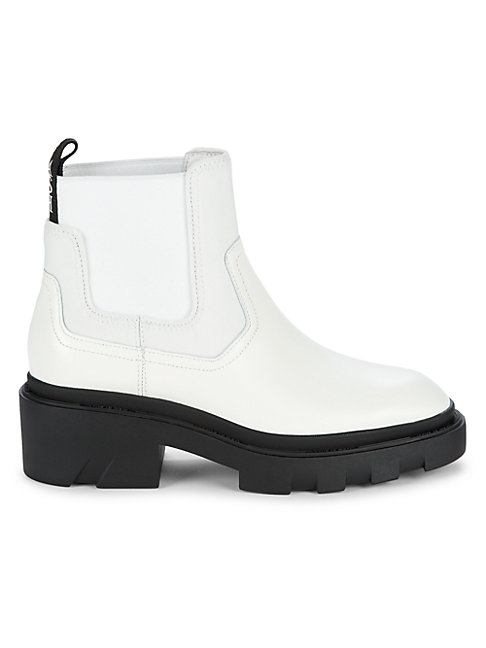 ash mastro leather pull on combat boots