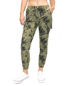 ALMOST FAMOUS CRAVE FAME JUNIORS' TIE-DYED CARGO JOGGER PANTS