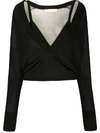 DION LEE LAYERED KNITTED TOP