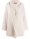 INCENTIVE! CASHMERE HOODED CASHMERE CARDIGAN