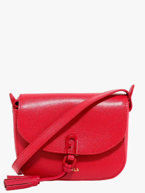 furla red shoulder bag