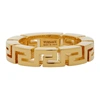 VERSACE GOLD MEANDER RING