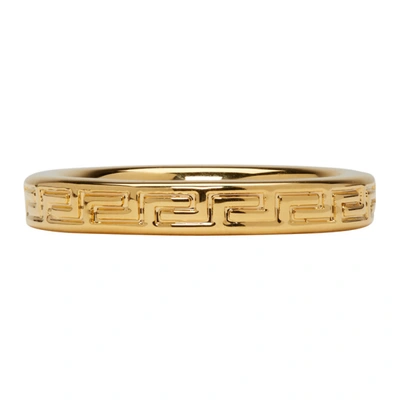 Versace Greek Motif Small Fedina Ring In Gold