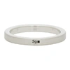 LE GRAMME SILVER BRUSHED 'LE 3 GRAMMES' RIBBON RING