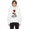 PALM ANGELS OFF-WHITE RED ROSE HOODIE