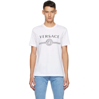 Versace White Medusa Logo T-shirt