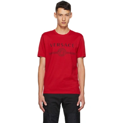 Versace 红色 Classic Medusa Taylor T 恤 In Red