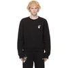 Off-white Black Caravaggio Lute Crewneck Sweater In 1001 Blkwhi
