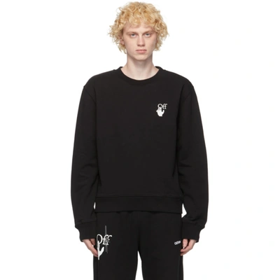 Off-white Black Caravaggio Lute Crewneck Sweater