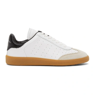 Isabel Marant Low-top Sneaker With Perforated White Leather Upper In Multi