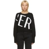 VERSACE VERSACE BLACK BIG LOGO jumper