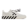 OFF-WHITE WHITE & BLACK PONY VULCANIZED LOW SNEAKERS